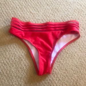 Zaful red bikini bottoms size small worn once